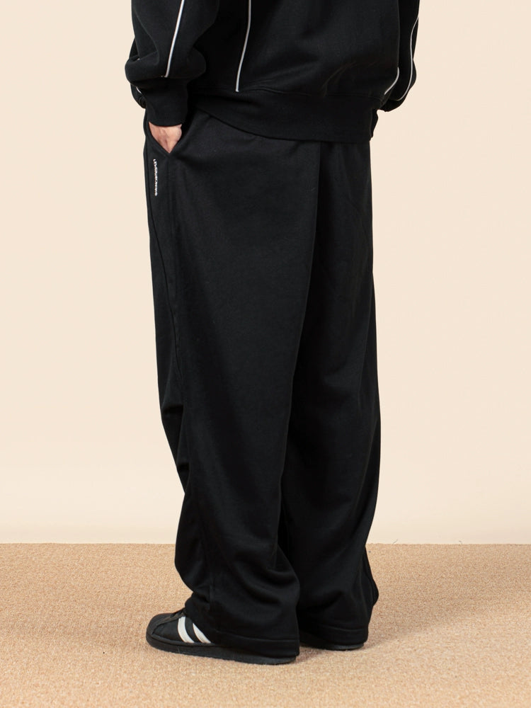 UDBK Embroidered Loose Straight Long Drawstring Sweatpants