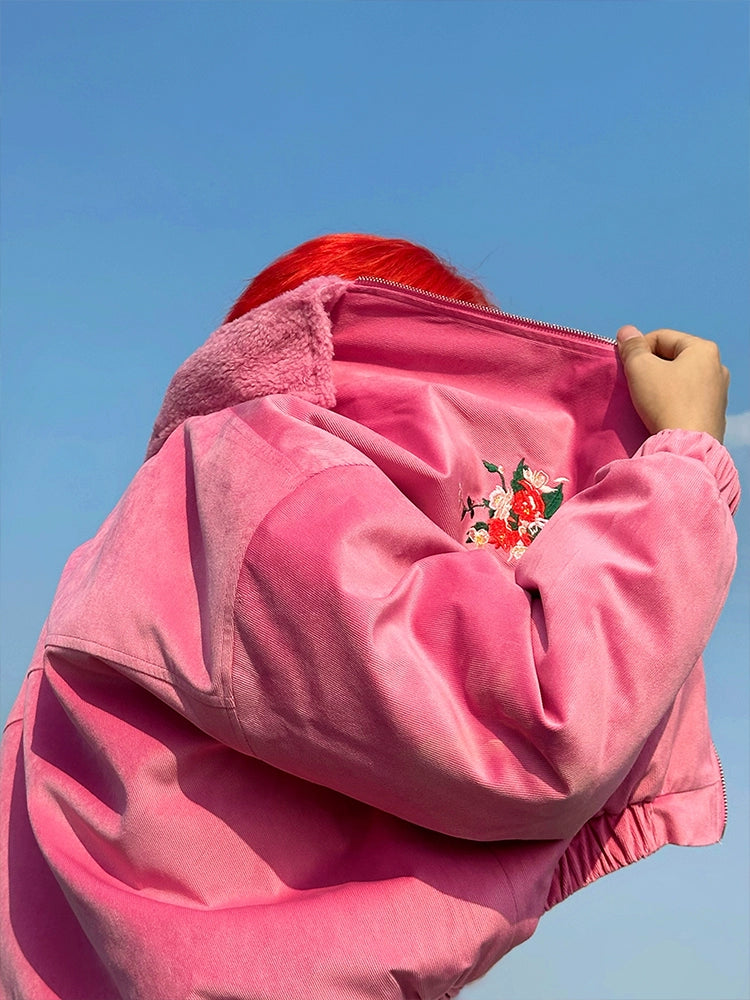 MamaHasGun Vintage Pink Cotton Jacket