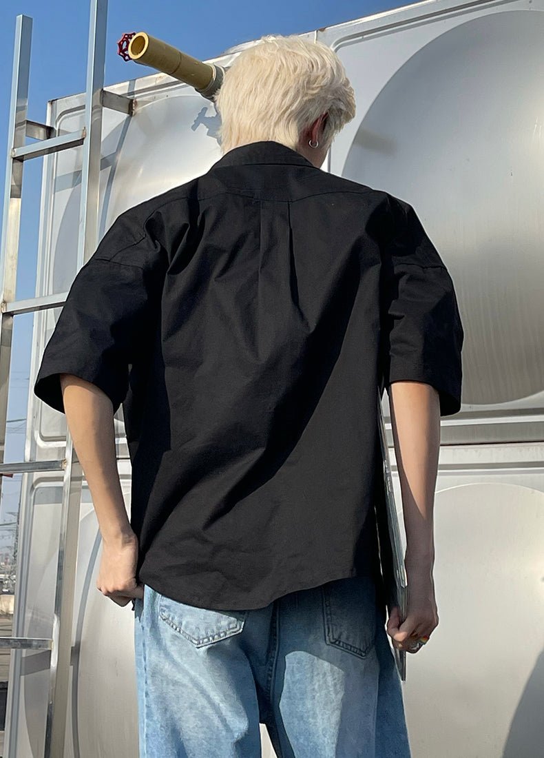 MamaHasGun デザインポケットハーフシャツ【MHG026】 - .BEL store